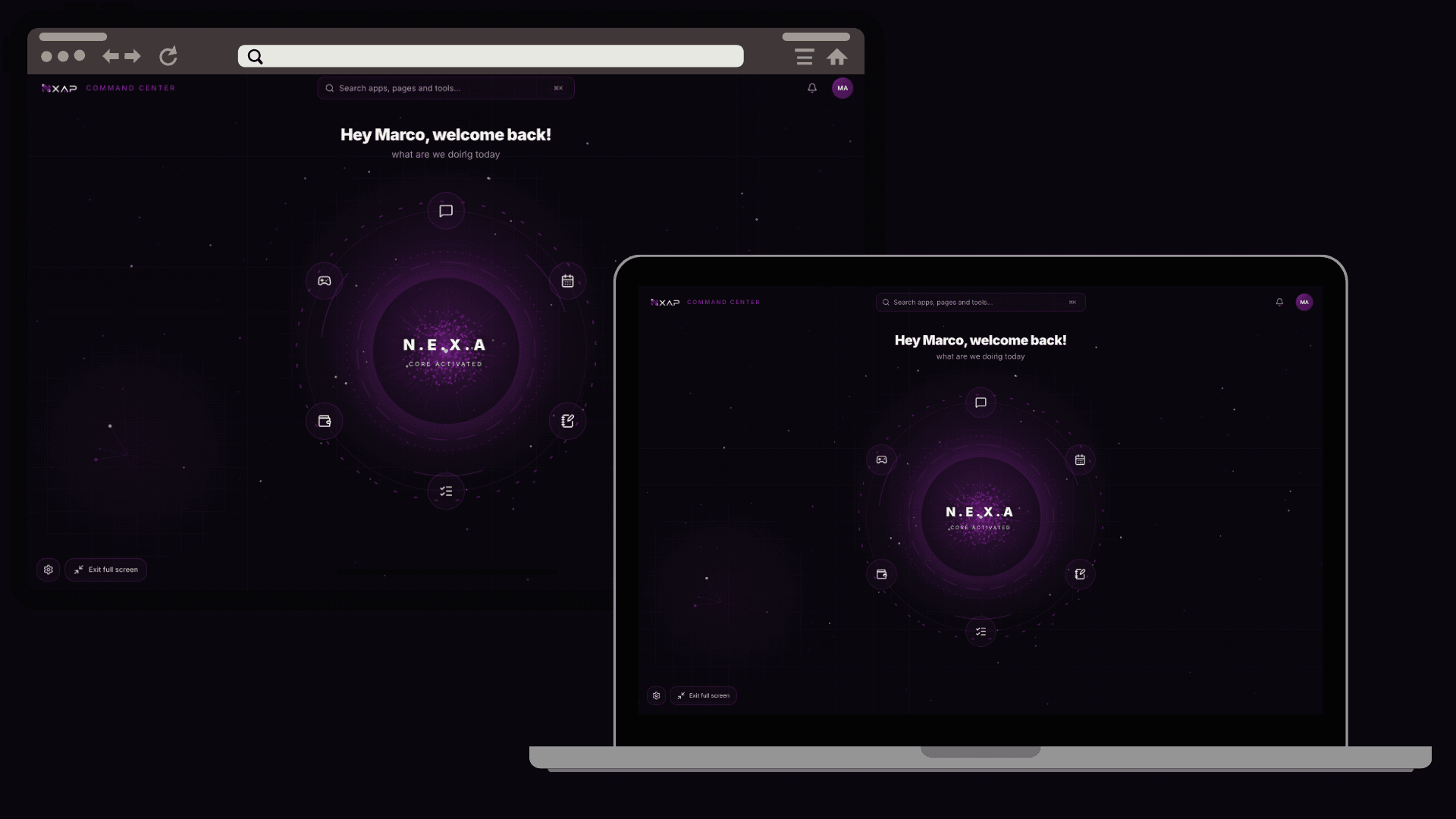 Command Center screenshot